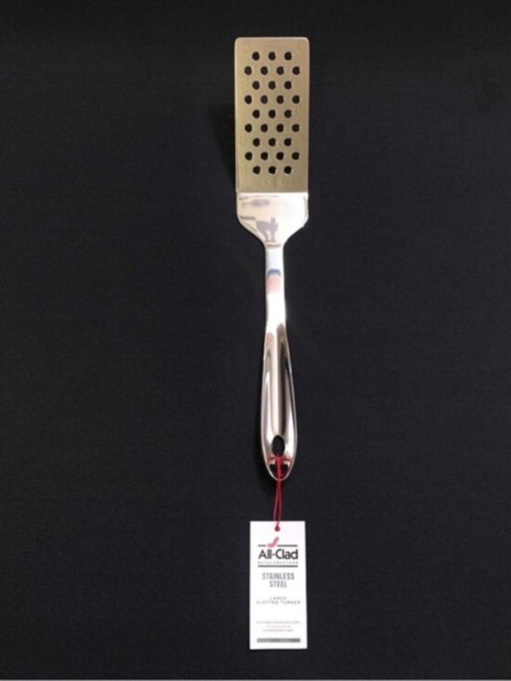 ALL CLAD Large Stainless Steel Slotted Turner 15” Serving Spatula NWT